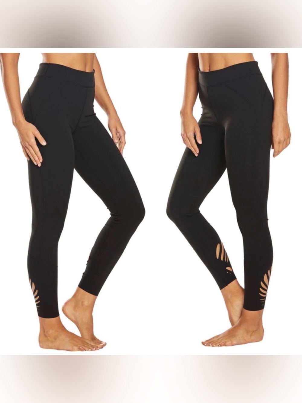 Free People Movement Over the Moon Yoga Leggings High Rise Cutout Ankle medium